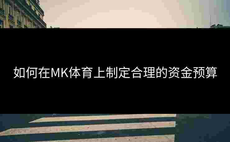 如何在MK体育上制定合理的资金预算