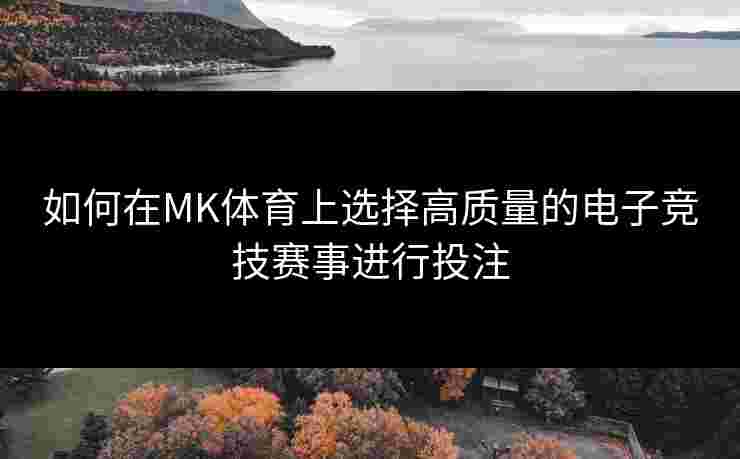 如何在MK体育上选择高质量的电子竞技赛事进行投注
