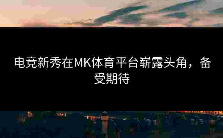 电竞新秀在MK体育平台崭露头角，备受期待